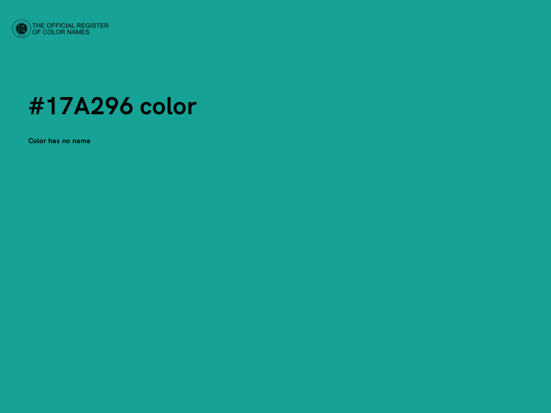 #17A296 color image