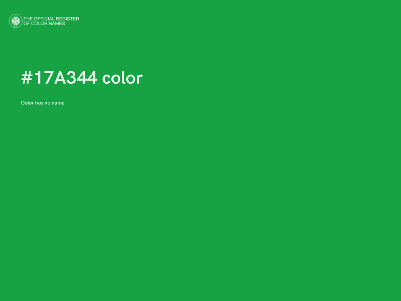 #17A344 color image