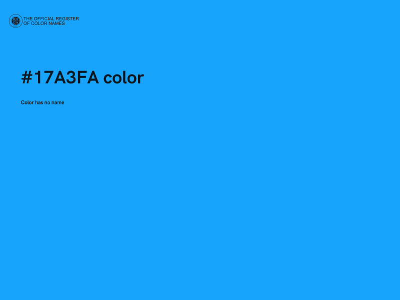 #17A3FA color image