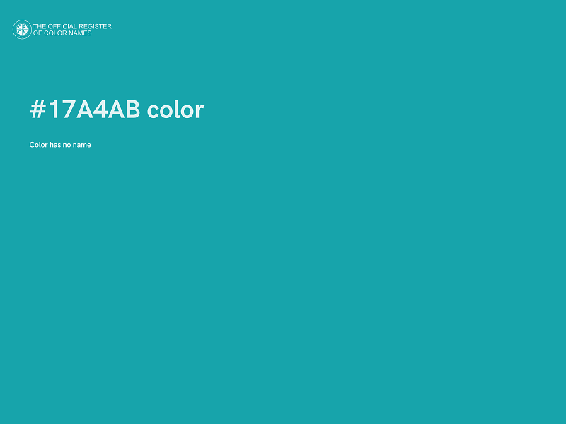 #17A4AB color image