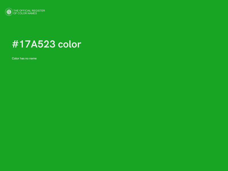 #17A523 color image