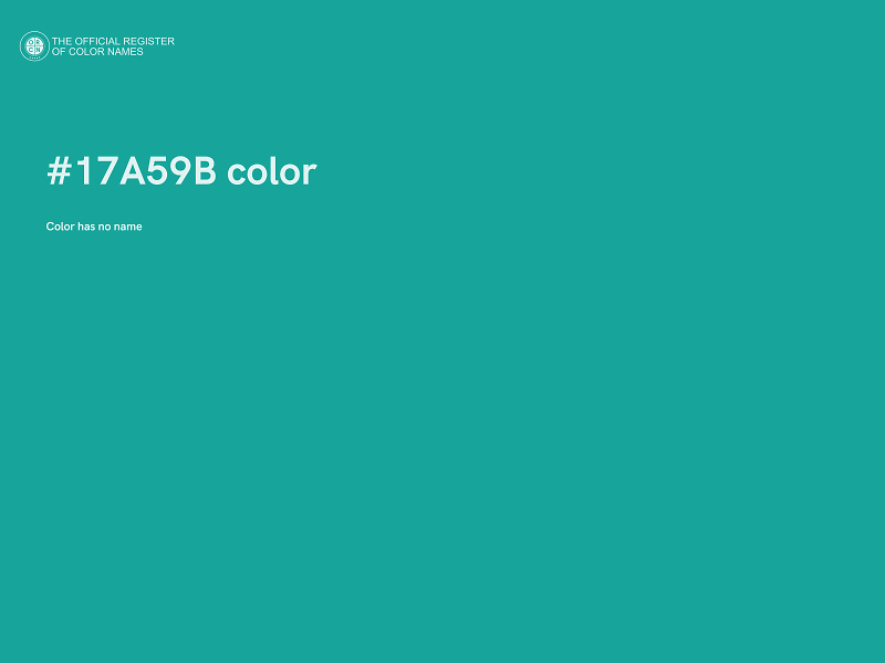 #17A59B color image