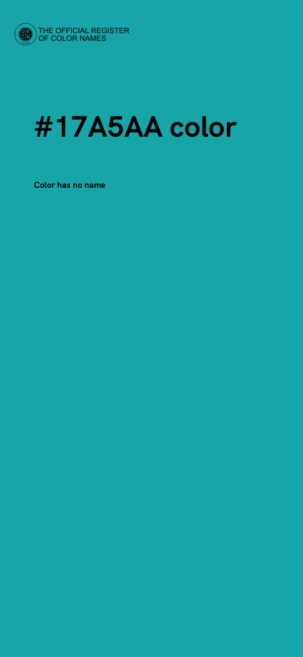 #17A5AA color image