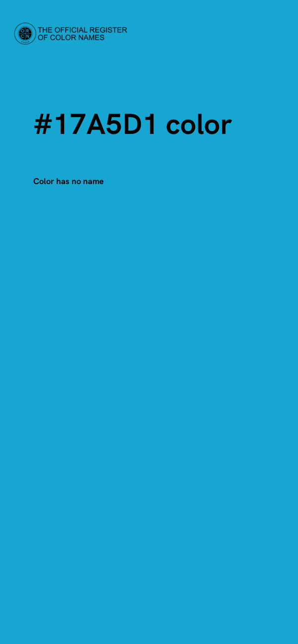 #17A5D1 color image