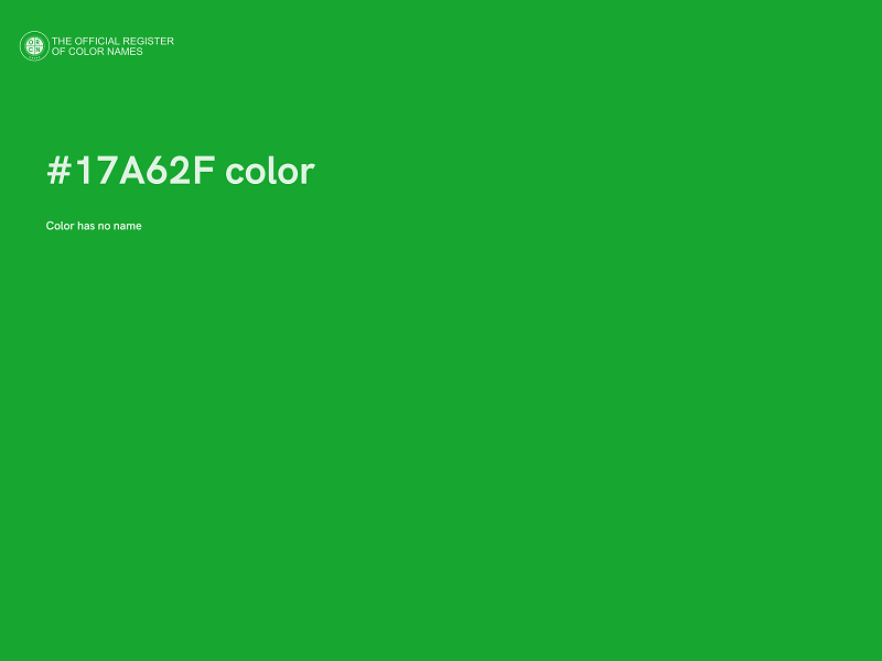 #17A62F color image