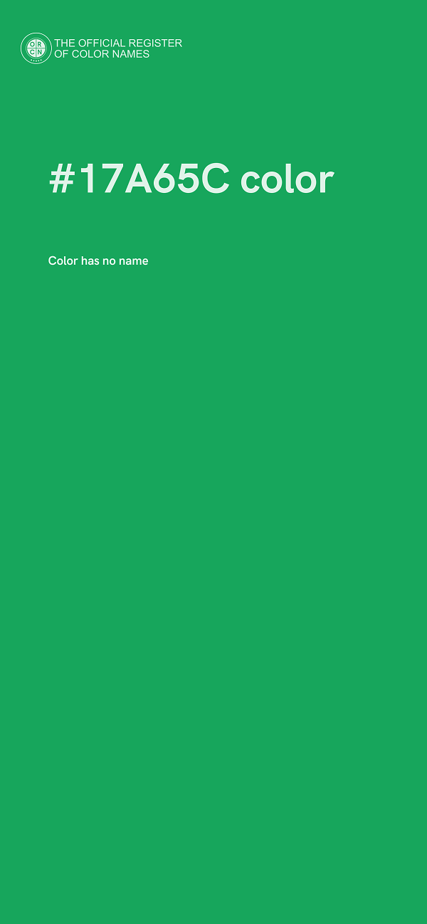 #17A65C color image
