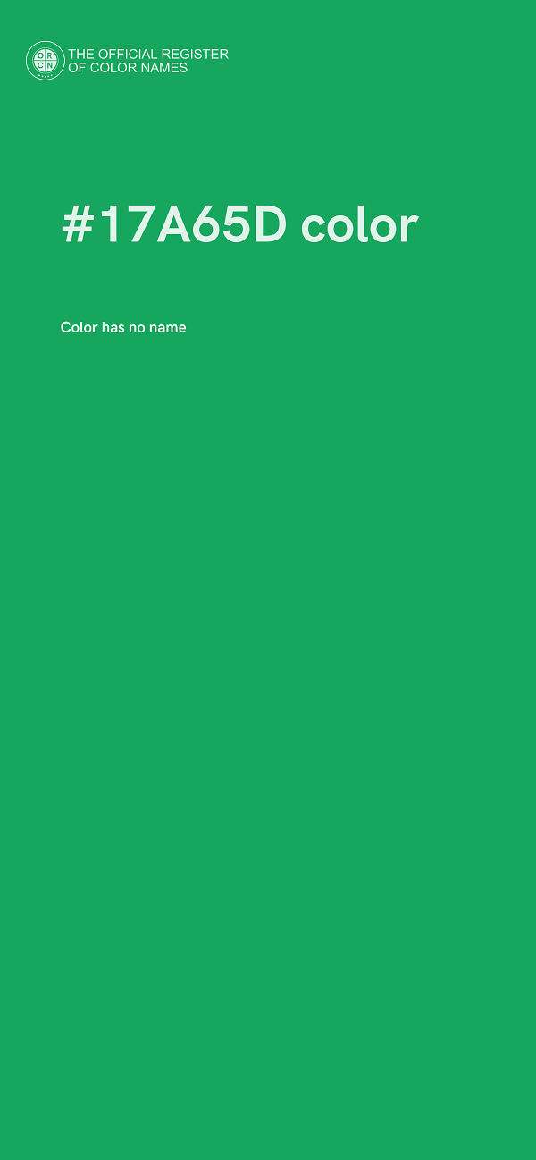 #17A65D color image