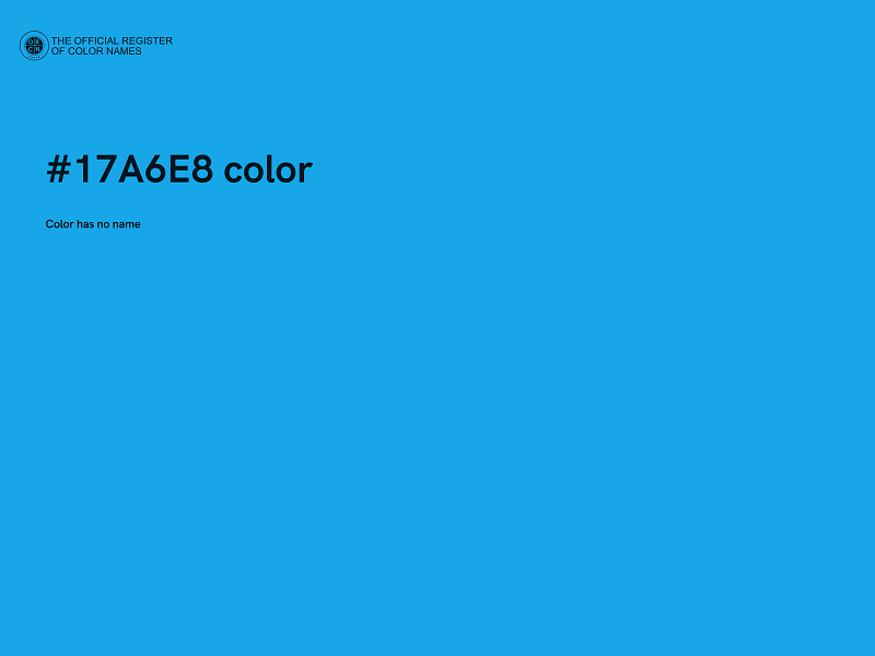 #17A6E8 color image