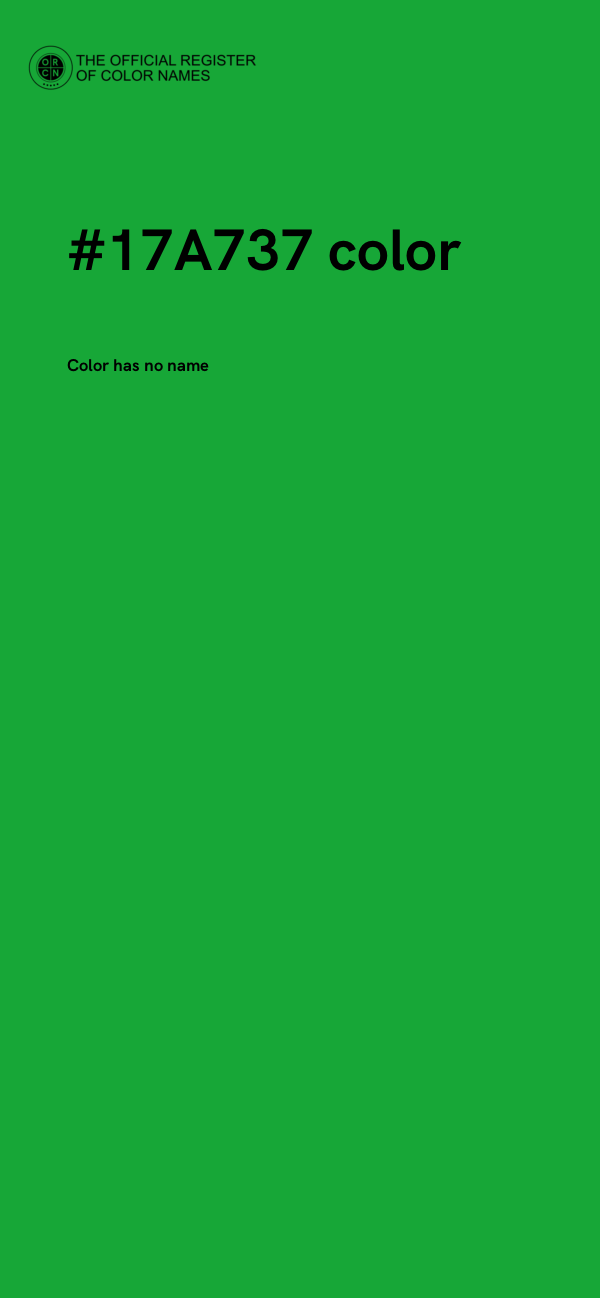 #17A737 color image