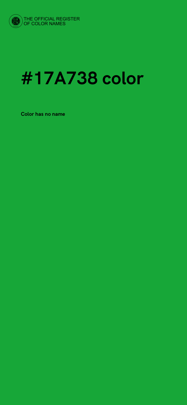 #17A738 color image