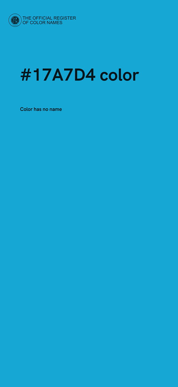 #17A7D4 color image