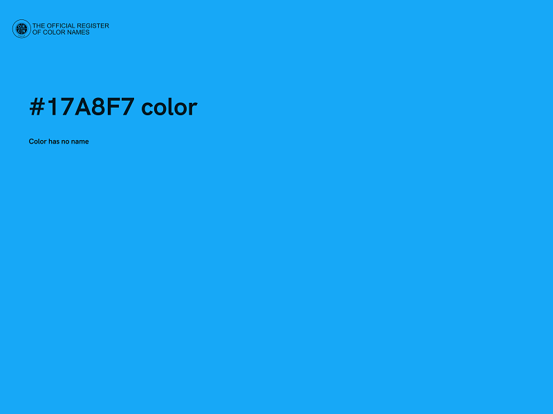 #17A8F7 color image