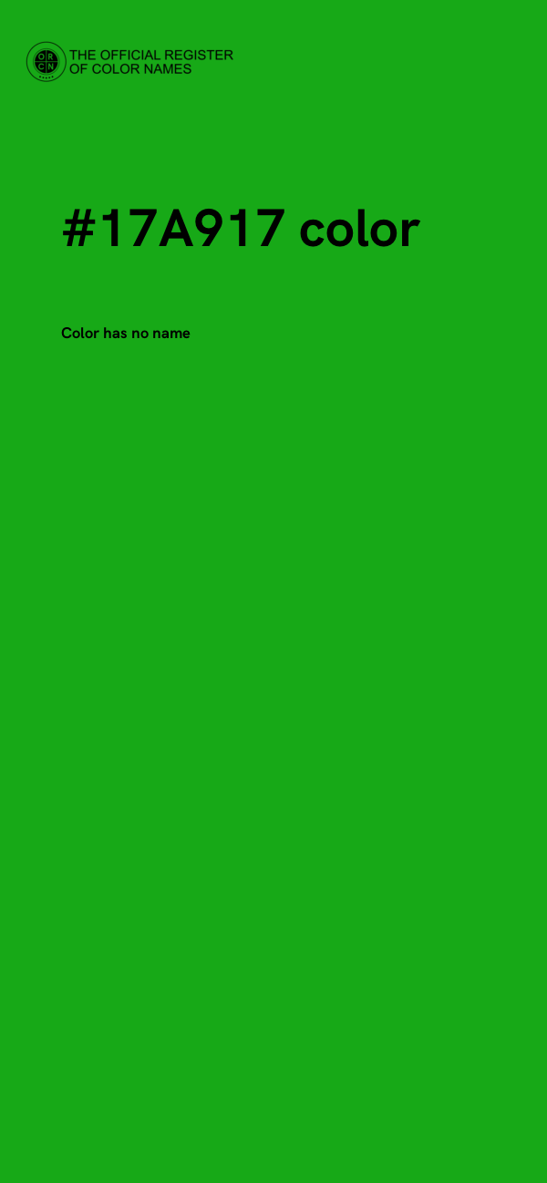 #17A917 color image