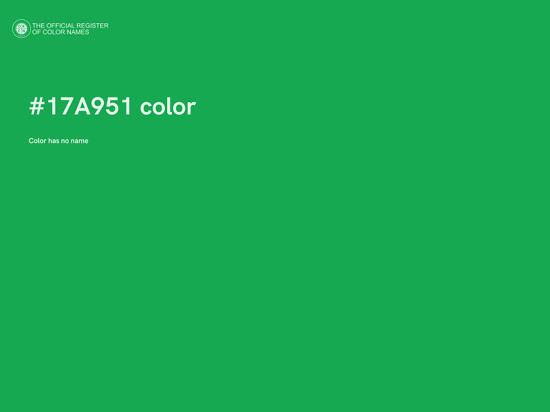 #17A951 color image