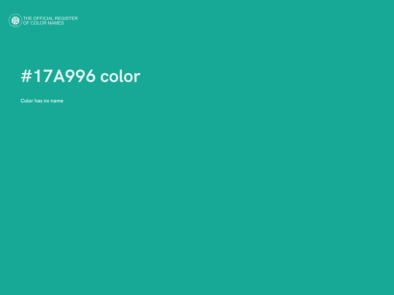 #17A996 color image