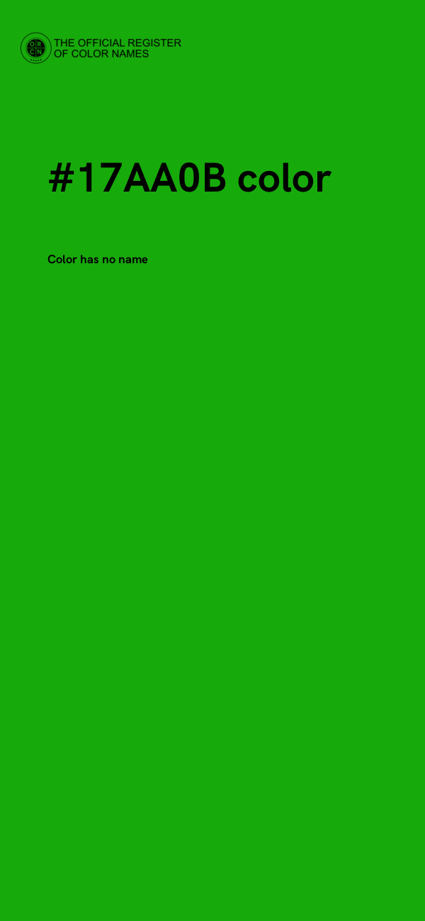 #17AA0B color image
