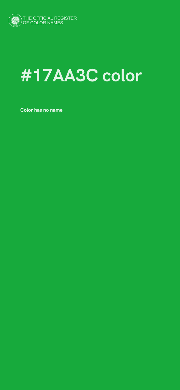 #17AA3C color image