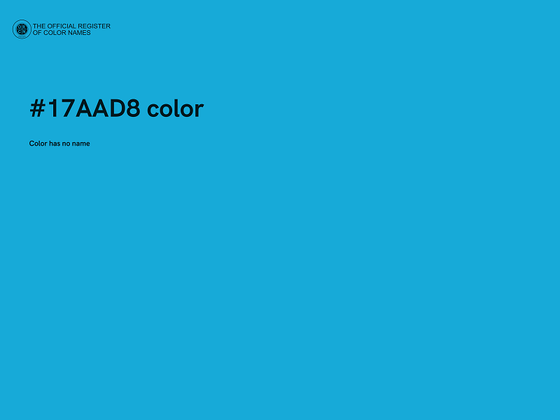 #17AAD8 color image