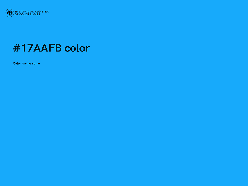 #17AAFB color image