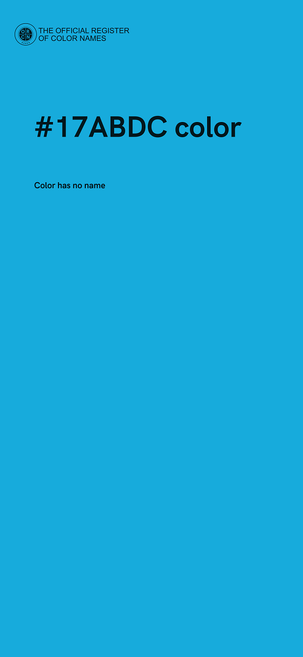 #17ABDC color image