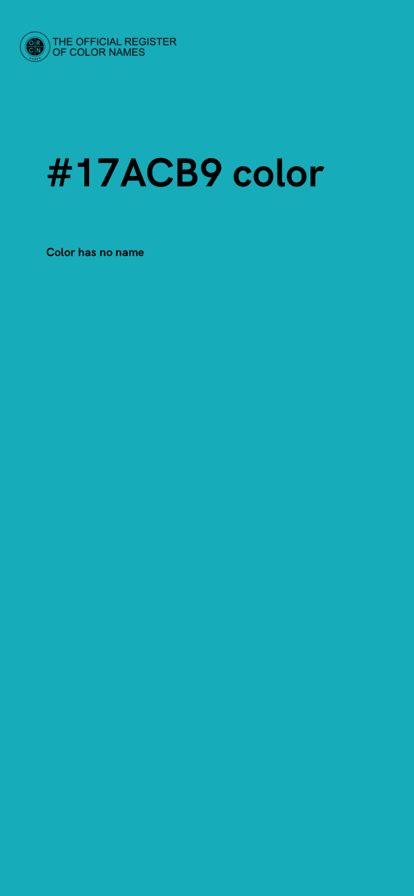 #17ACB9 color image