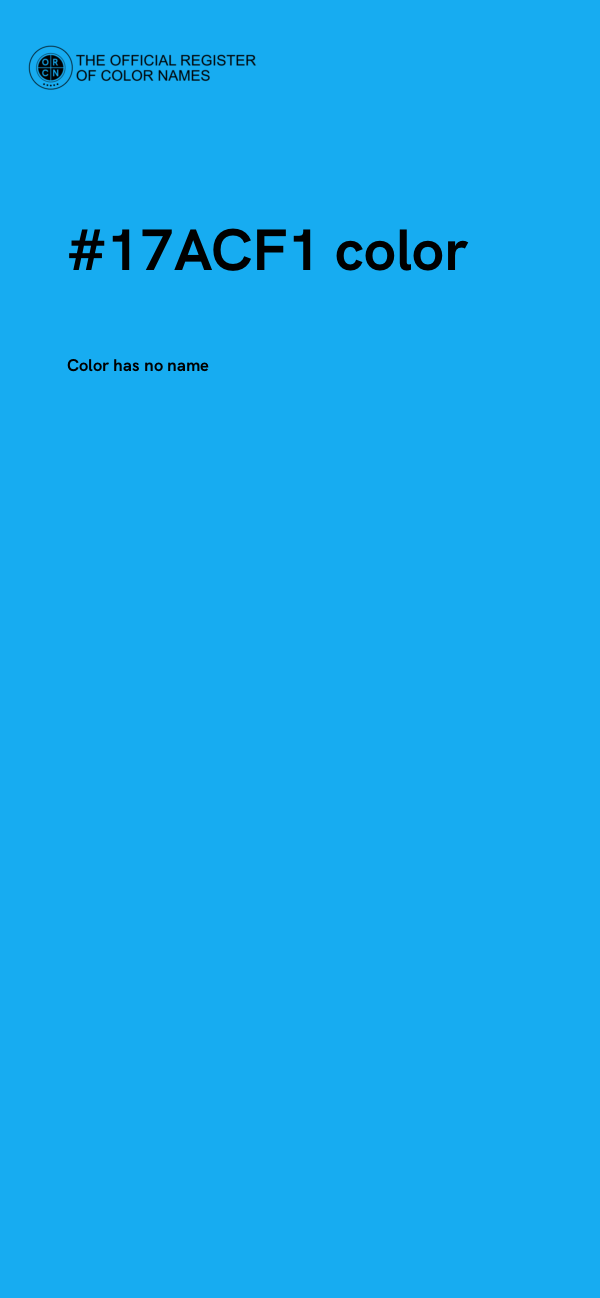 #17ACF1 color image