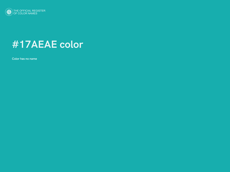 #17AEAE color image
