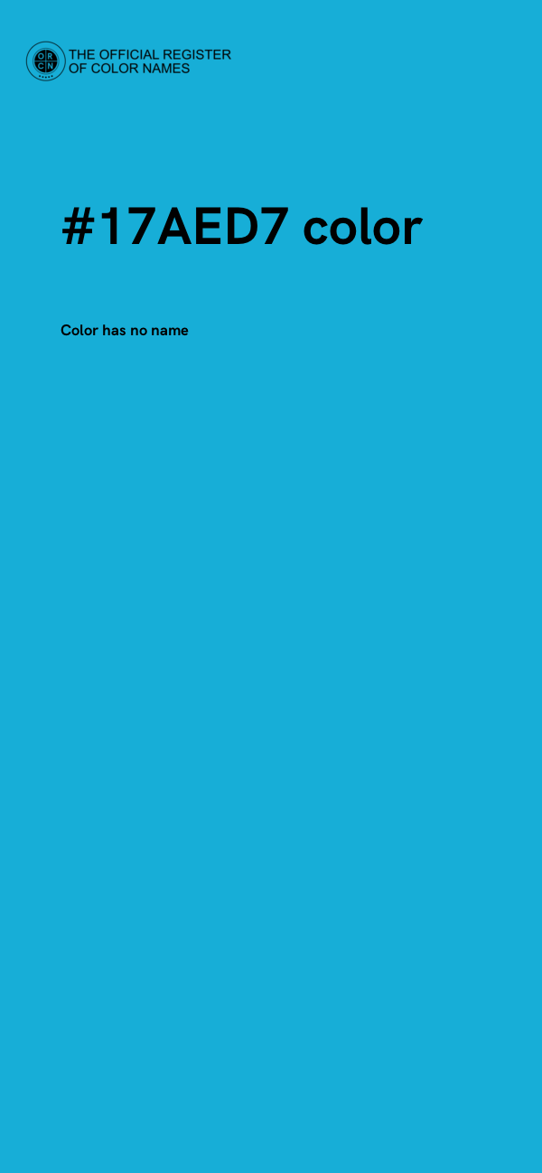 #17AED7 color image