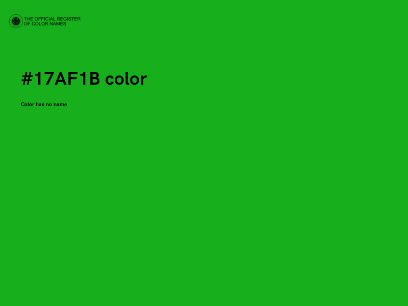 #17AF1B color image