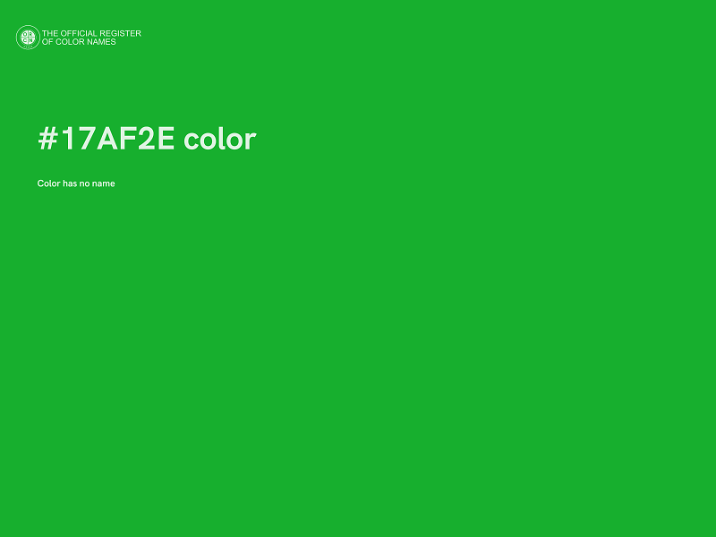 #17AF2E color image