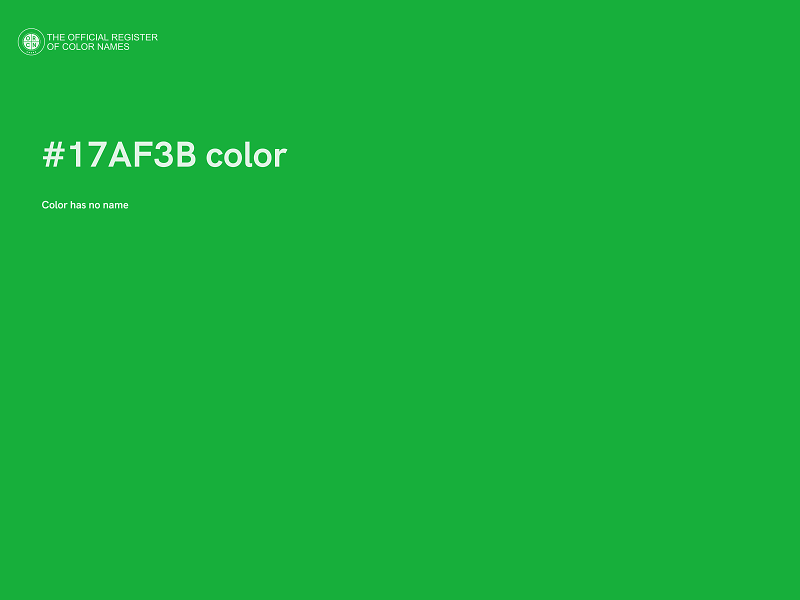 #17AF3B color image