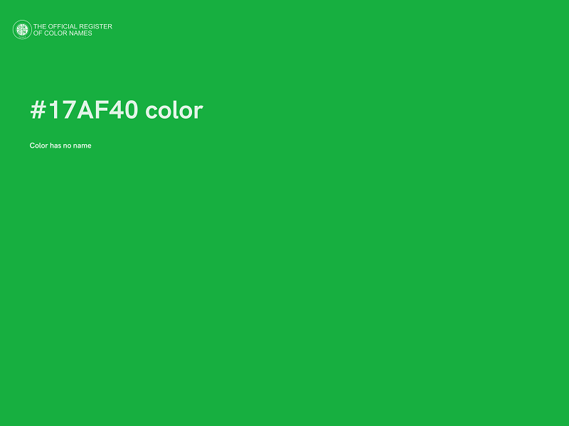 #17AF40 color image