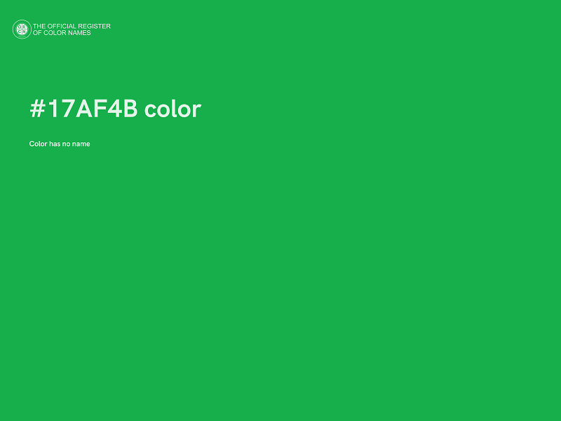 #17AF4B color image