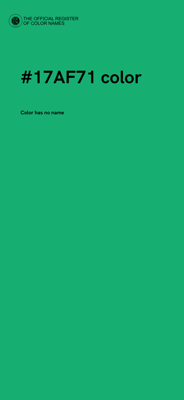 #17AF71 color image