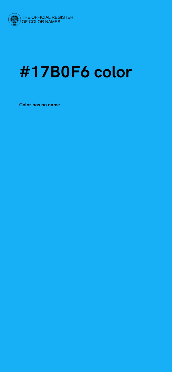 #17B0F6 color image