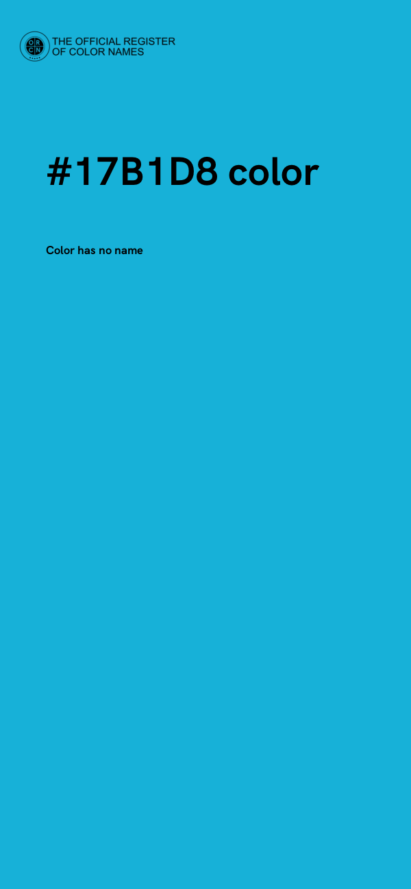 #17B1D8 color image