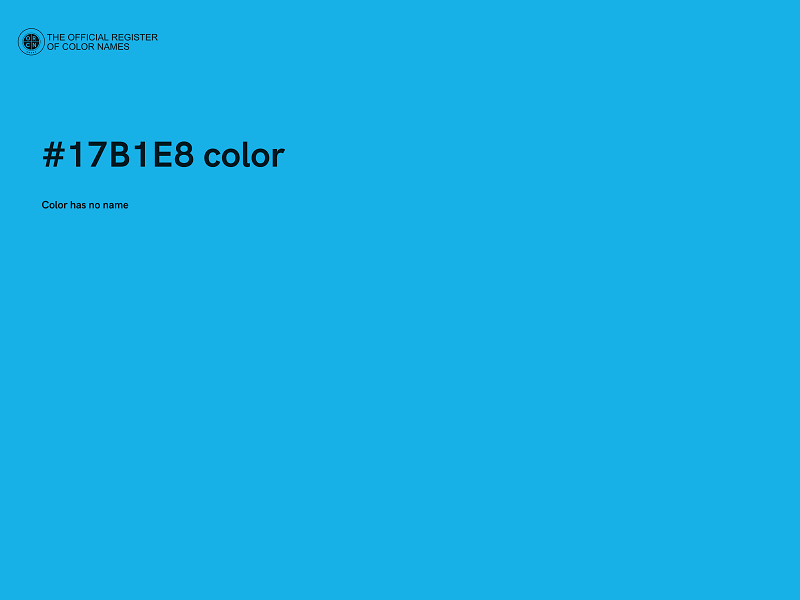 #17B1E8 color image