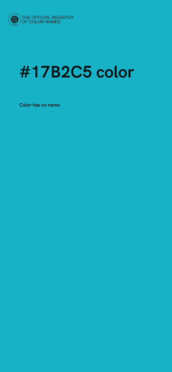 #17B2C5 color image