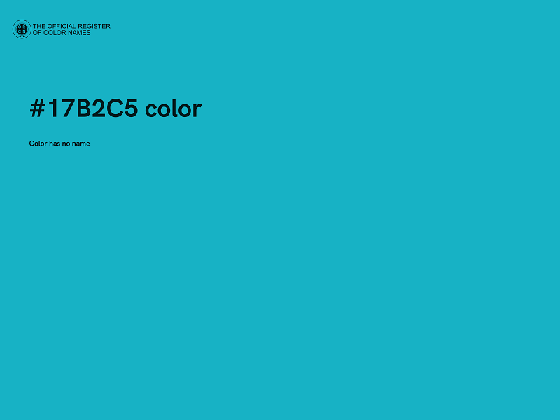 #17B2C5 color image