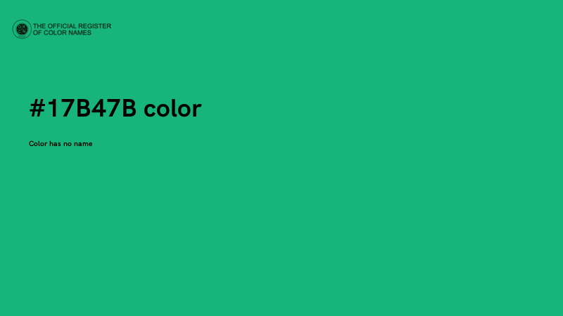 #17B47B color image