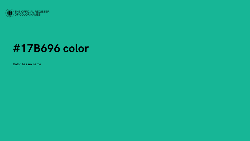 #17B696 color image