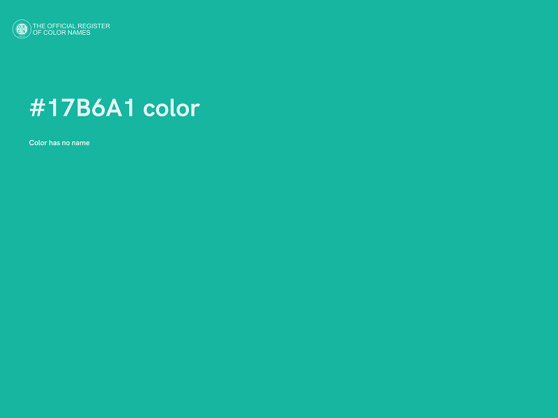 #17B6A1 color image