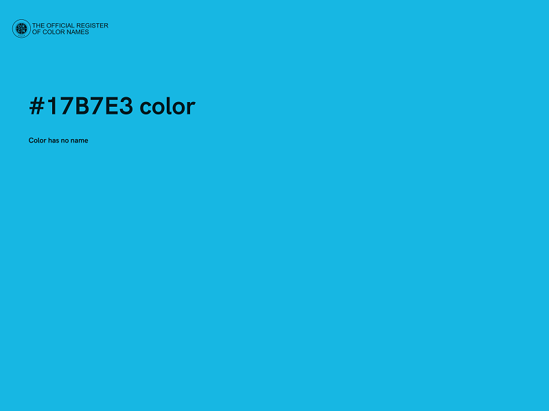 #17B7E3 color image