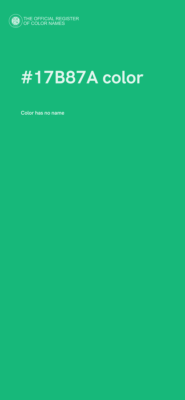 #17B87A color image