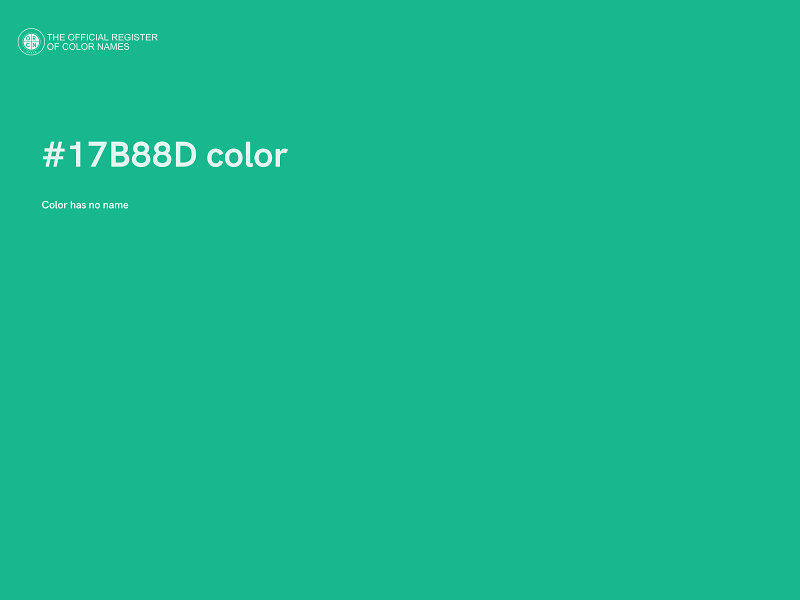 #17B88D color image