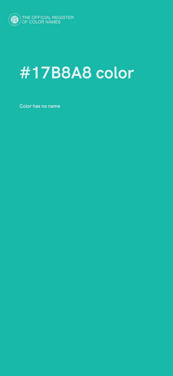 #17B8A8 color image