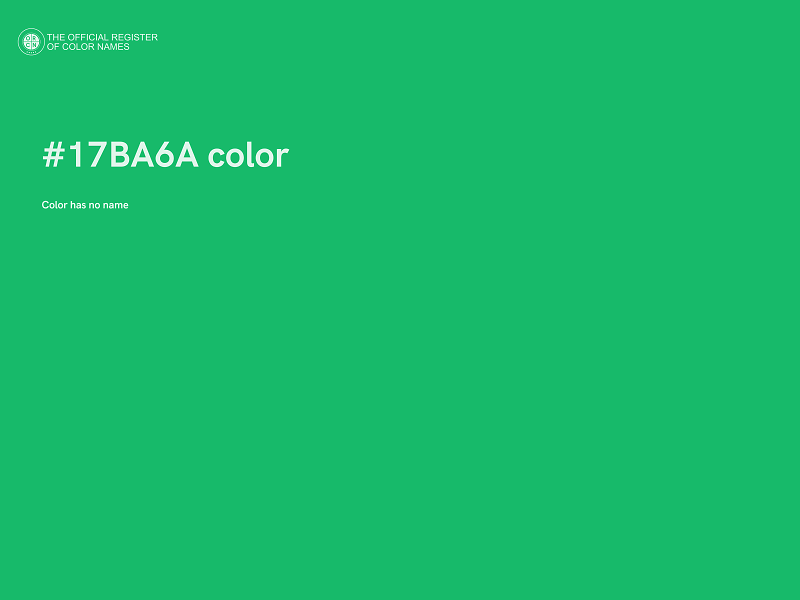 #17BA6A color image