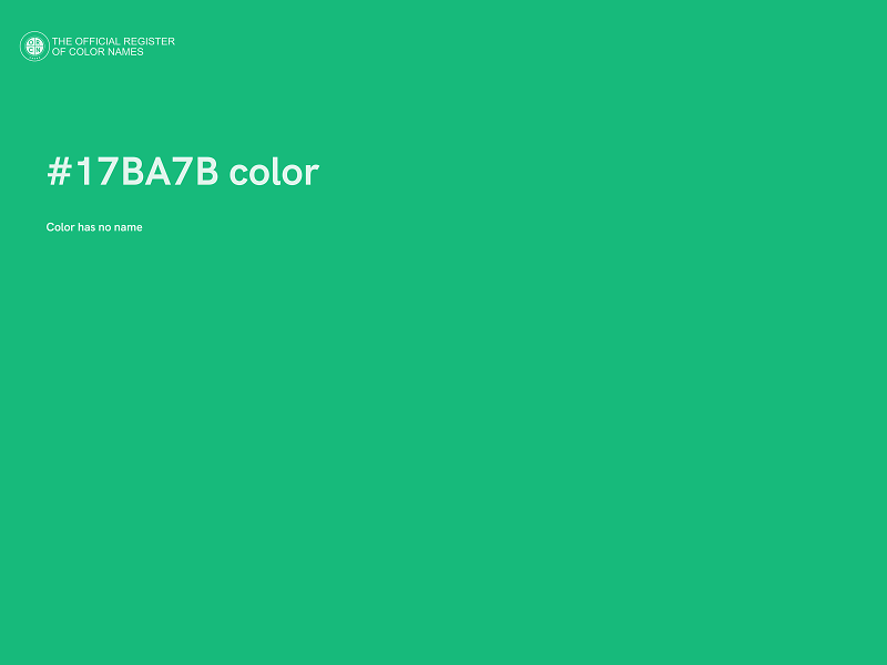 #17BA7B color image