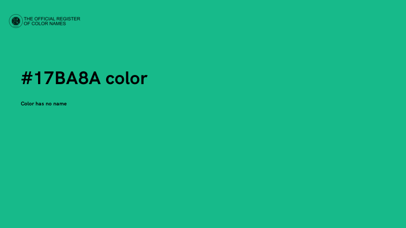 #17BA8A color image