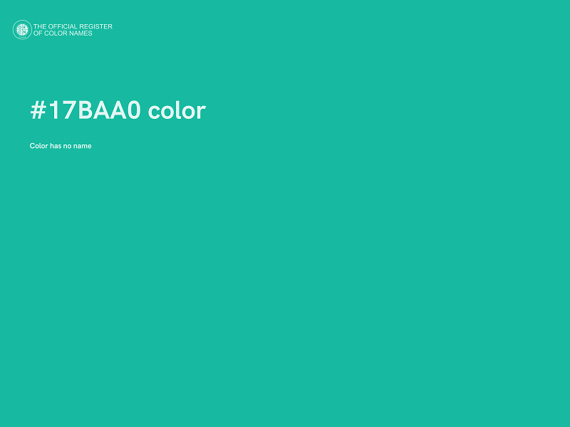 #17BAA0 color image